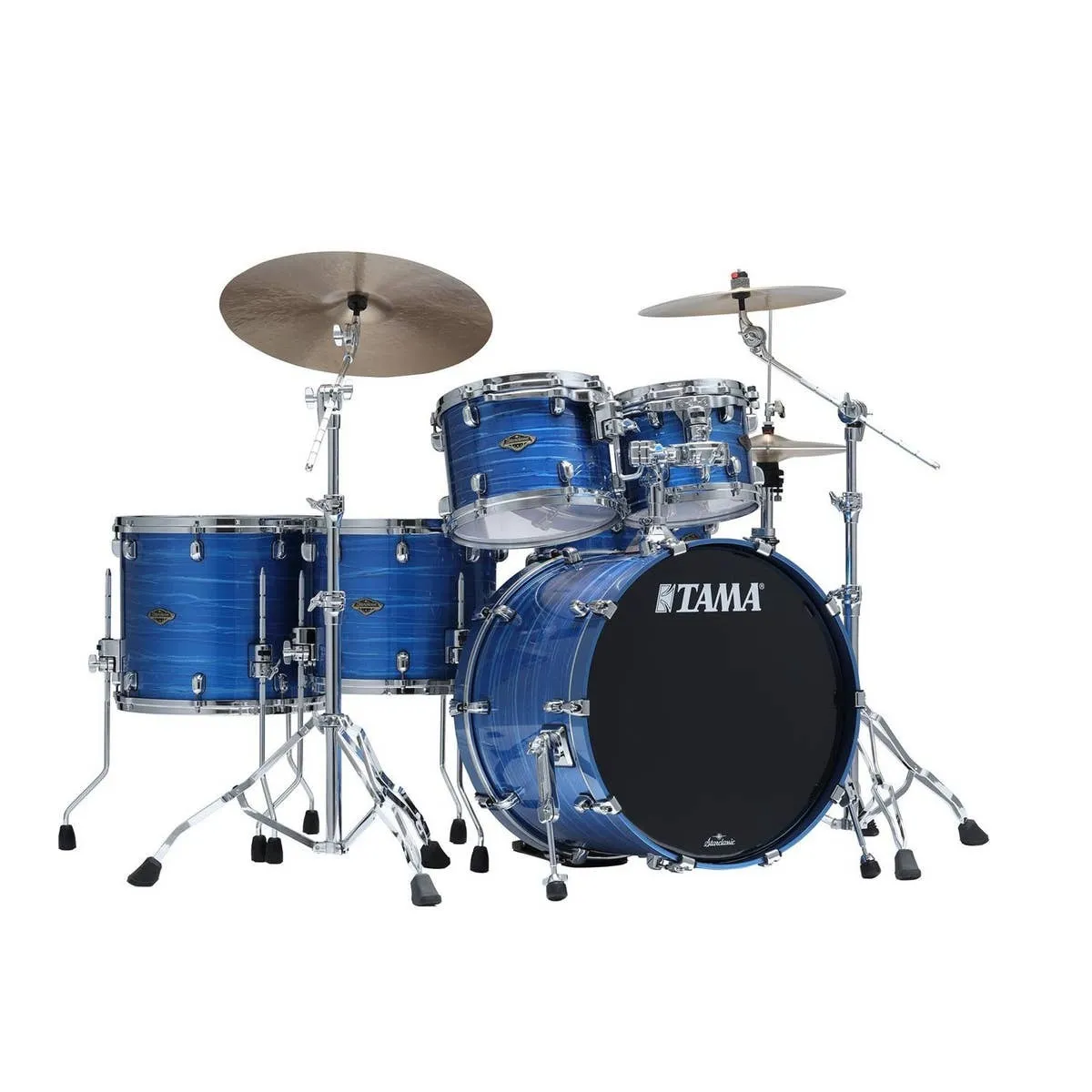   TAMA Starclassic Walnut/Birch 5-Piece Kit Lacquer Ocean Blue Ripple