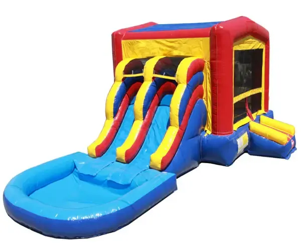 2 Lane Slide/Bouncer w/ Waterslide