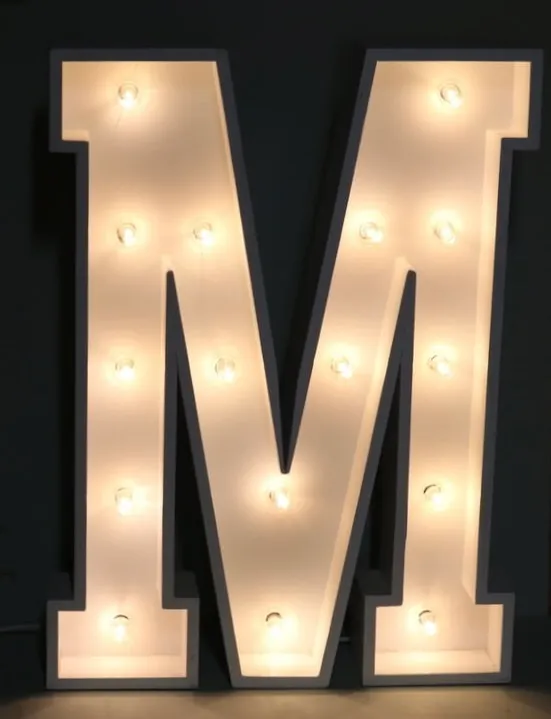 "M: Marquee Letter