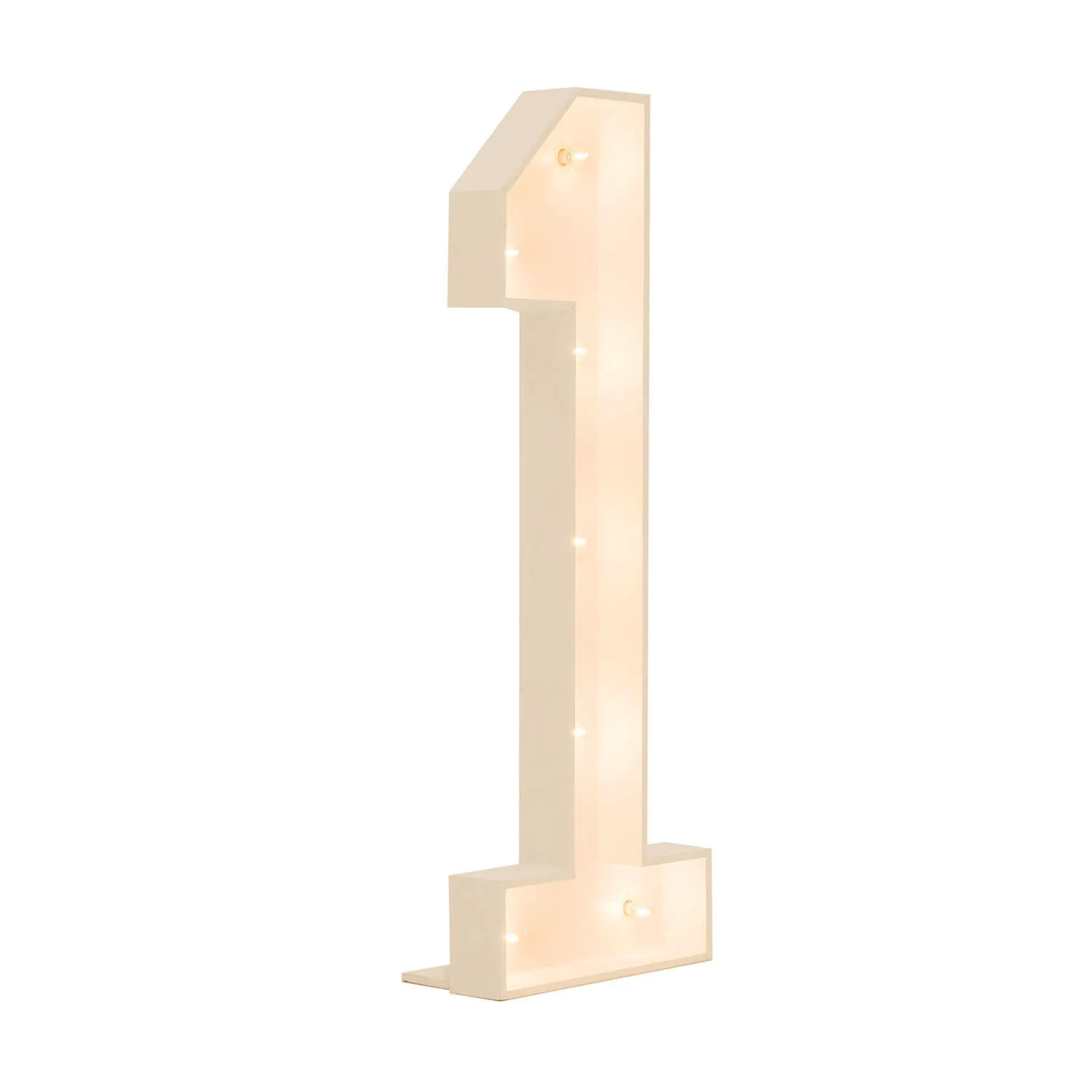"1" Marquee Number