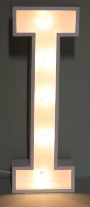 "I" Marquee Letter