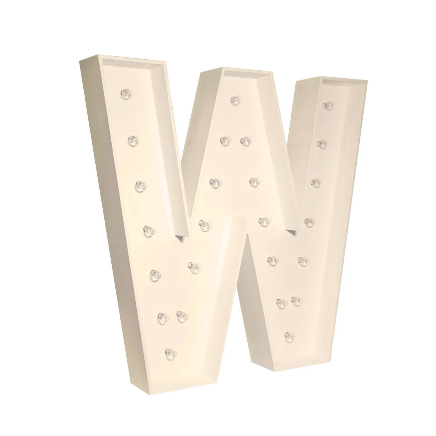 "W" Marquee Letter