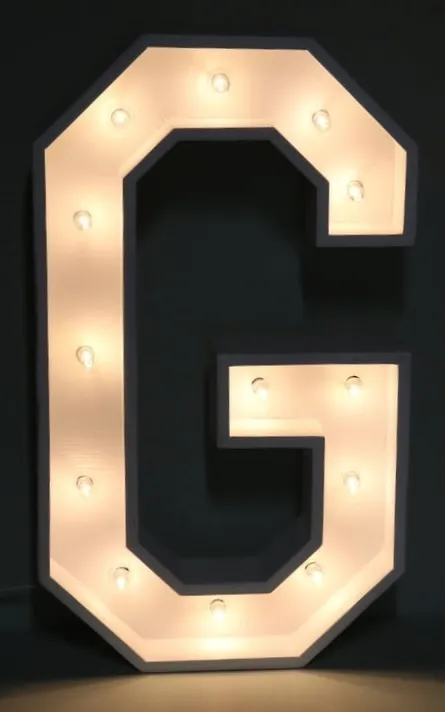 "G" Marquee Letter