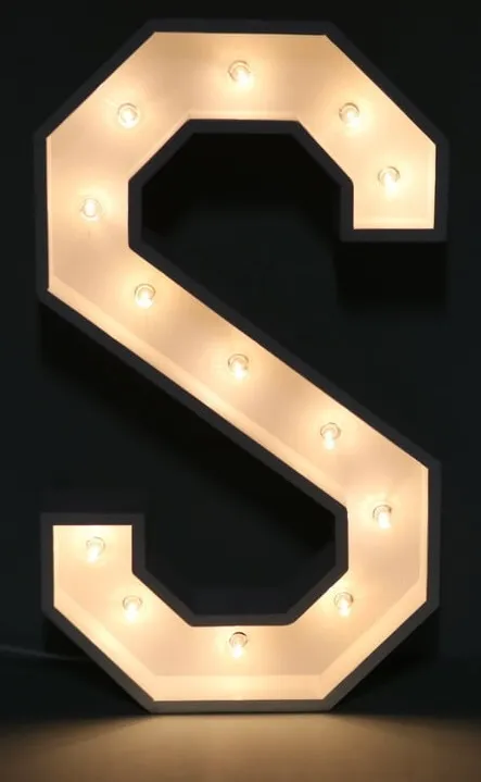 "S" Marquee Letter