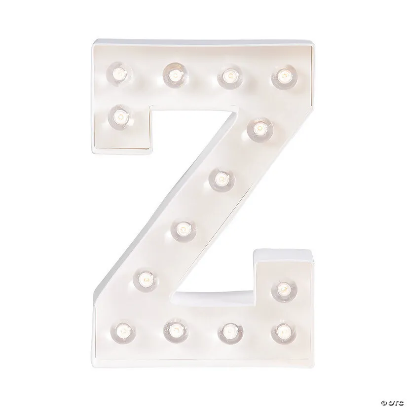 "Z" Marquee Letter