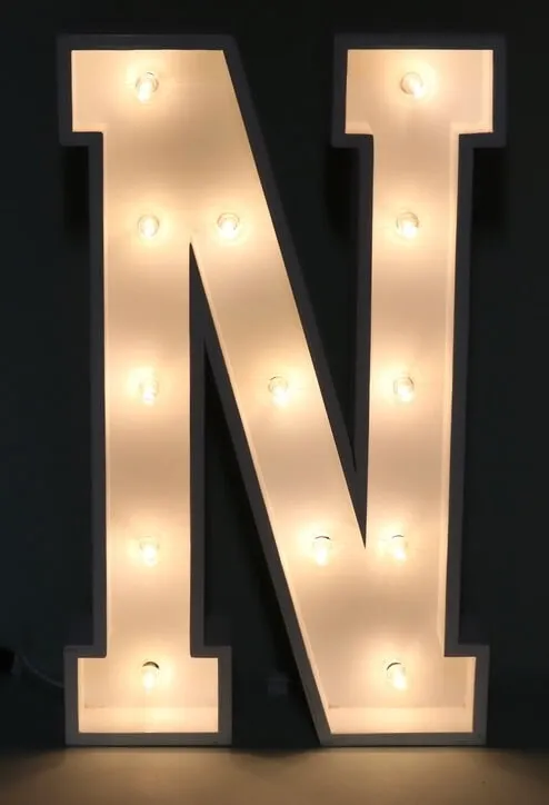 "N" Marquee Letter