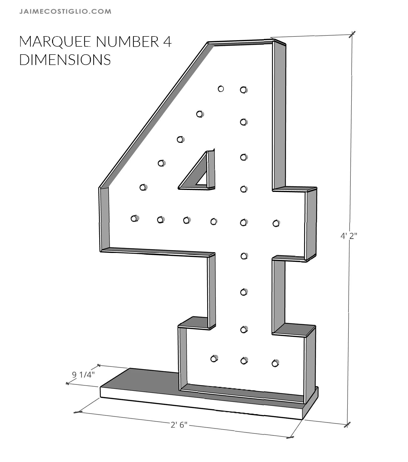 "4" Marquee