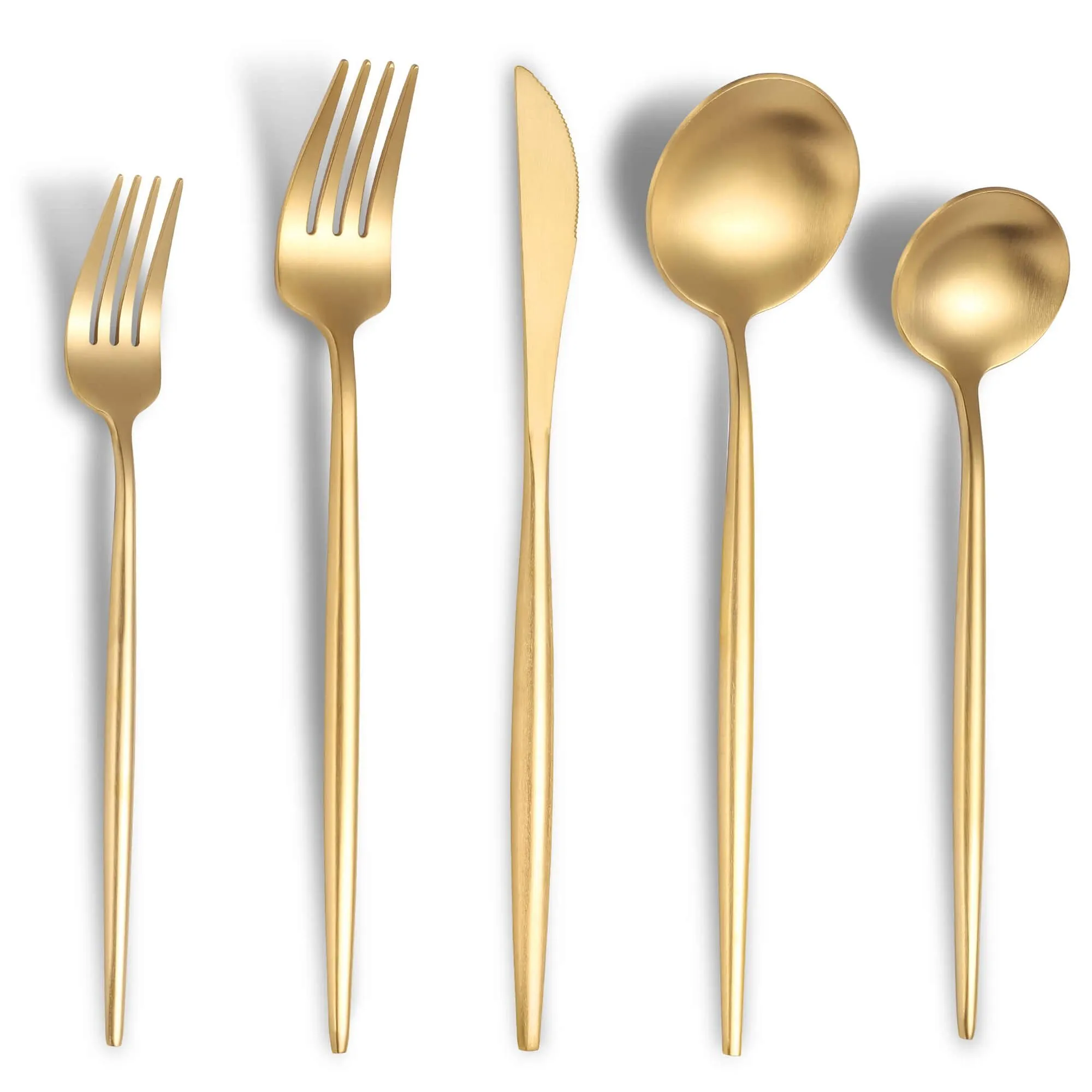 Gold Flatware Set