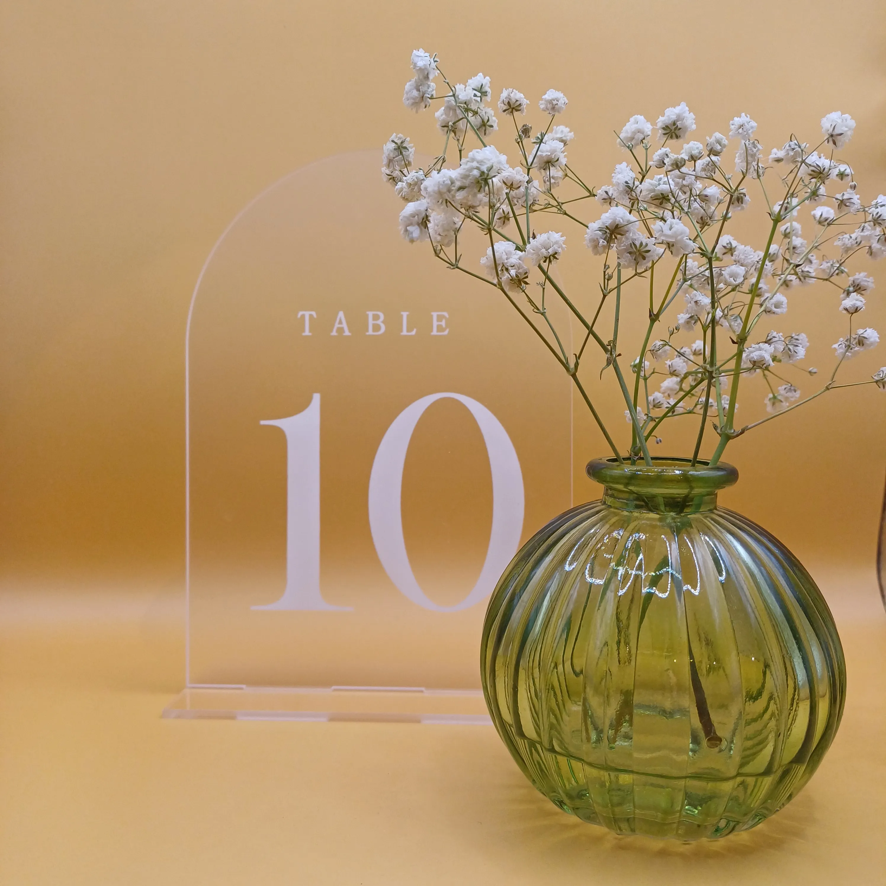 Pöytänumero 1-10, akryyli