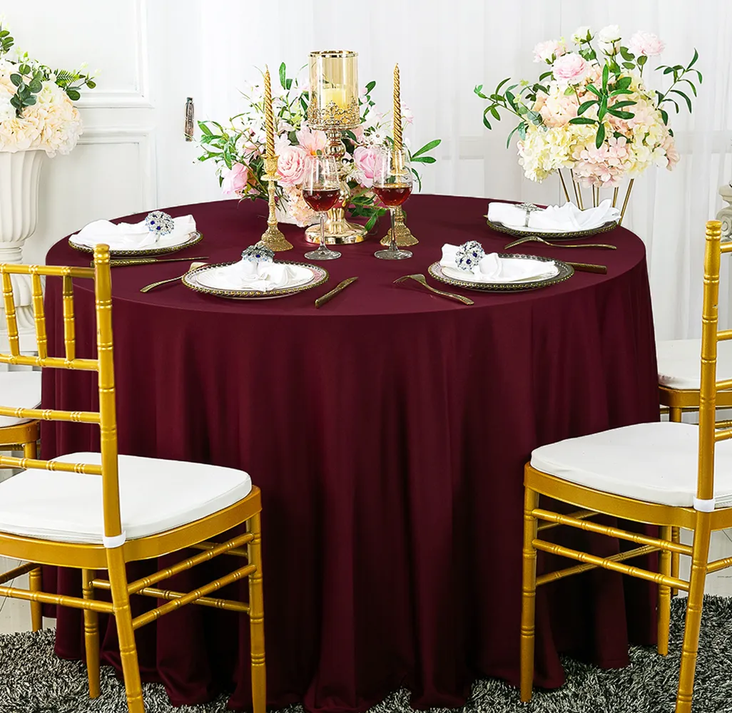Wrinkle Free Linen - Burgundy