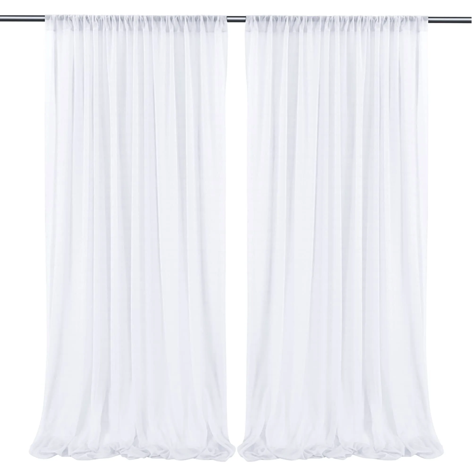 White Chiffon Drape