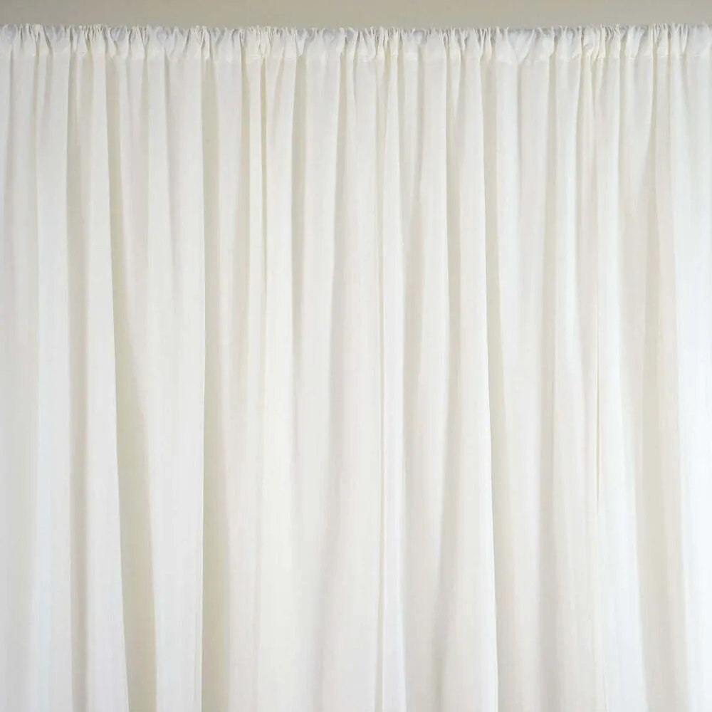8' x 8' Ivory Polyester backdrop