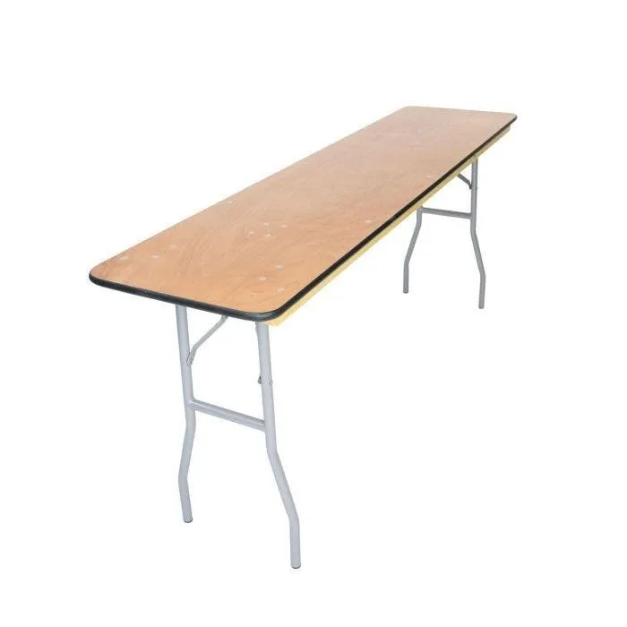 BUFFET BAR TABLE 6'X18" NARROW w/ extended legs