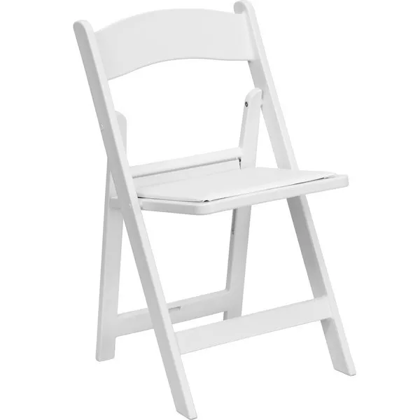 Padded Seat White Chairs