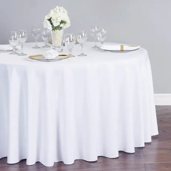 Round Standard Linen (Floor Length) (5 Colors, 3 Sizes)