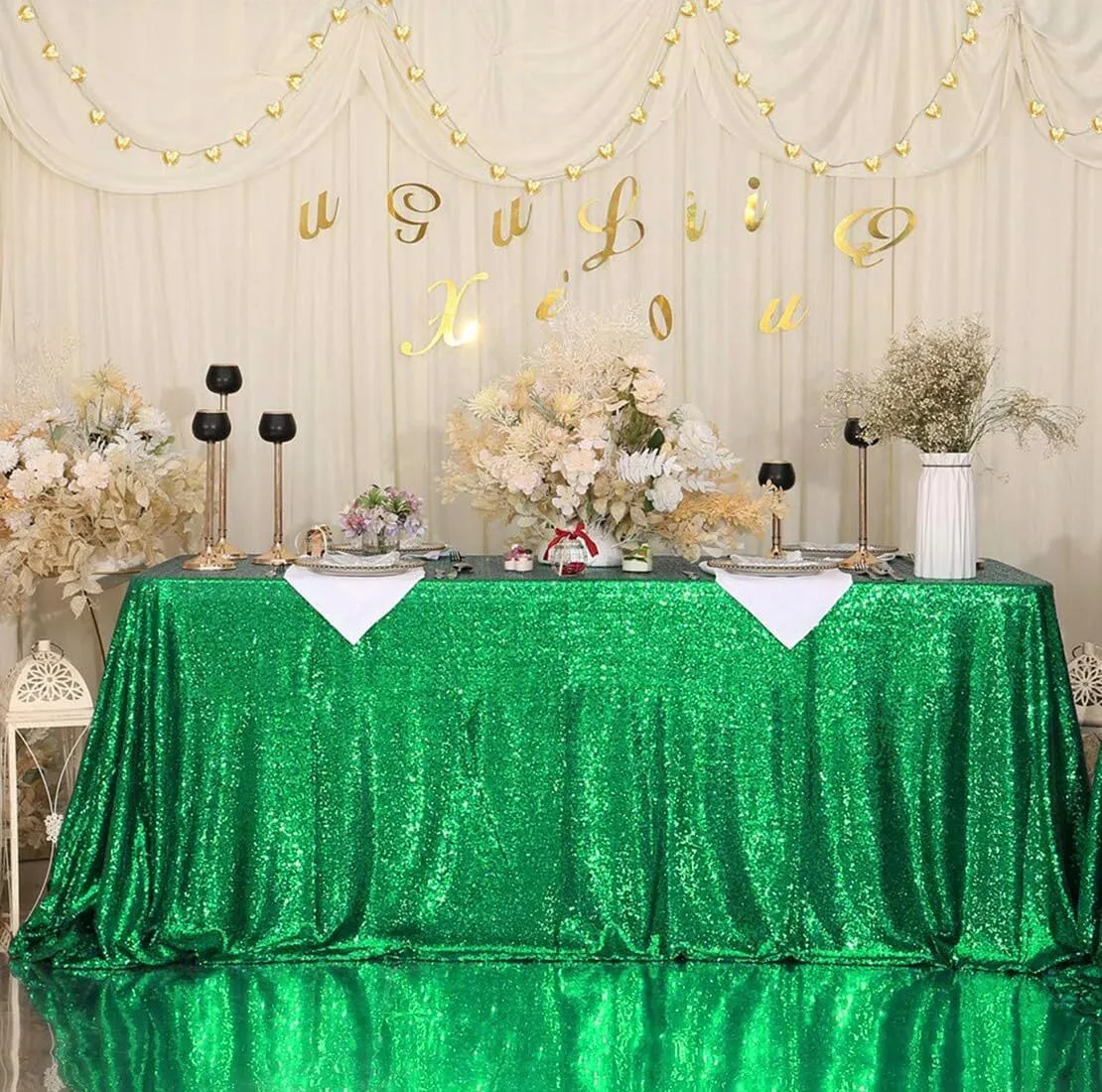 Sequin Tablecloth, 50x80 Rectangle Sequin Tablecloth