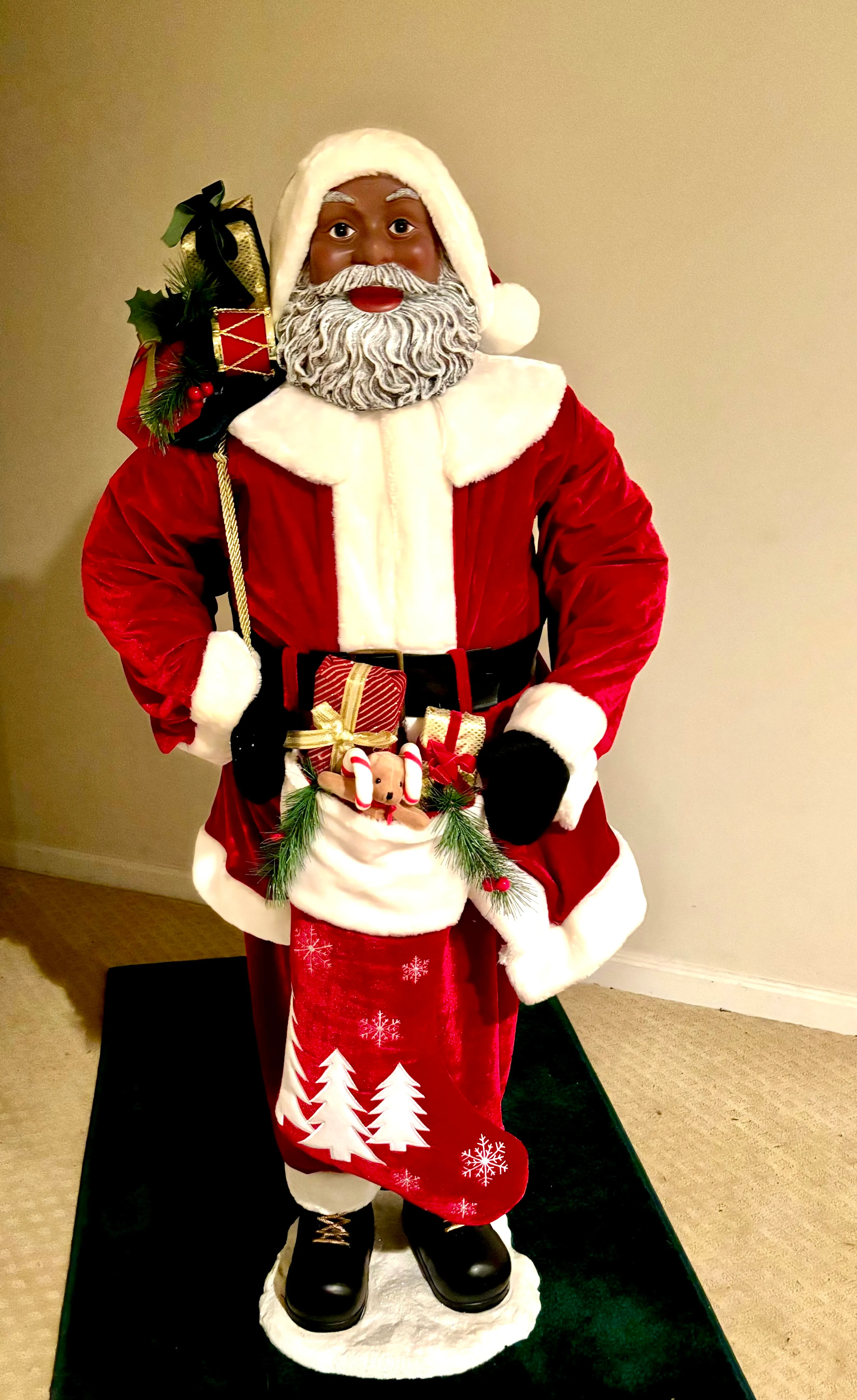 Holiday Black Santa Claus