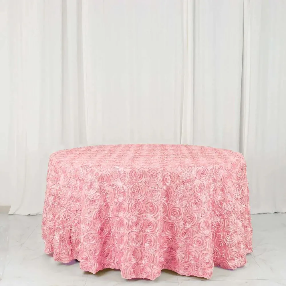 Light Pink Round Table Cover