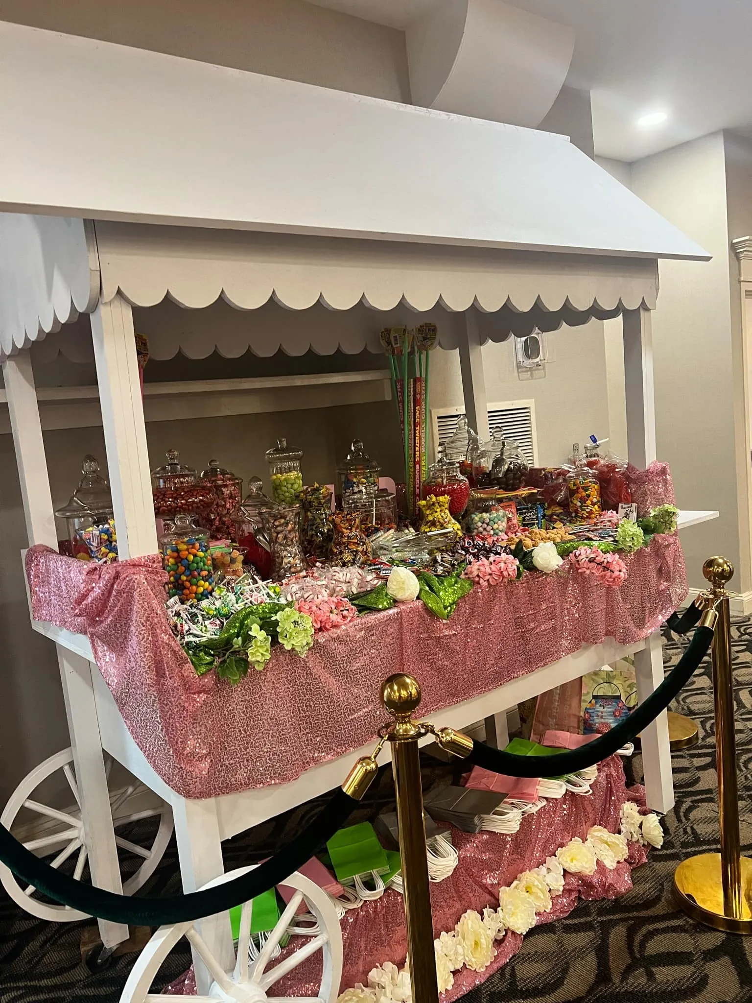 Candy Cart for Party - Candy Cart Display Stand with Wheels