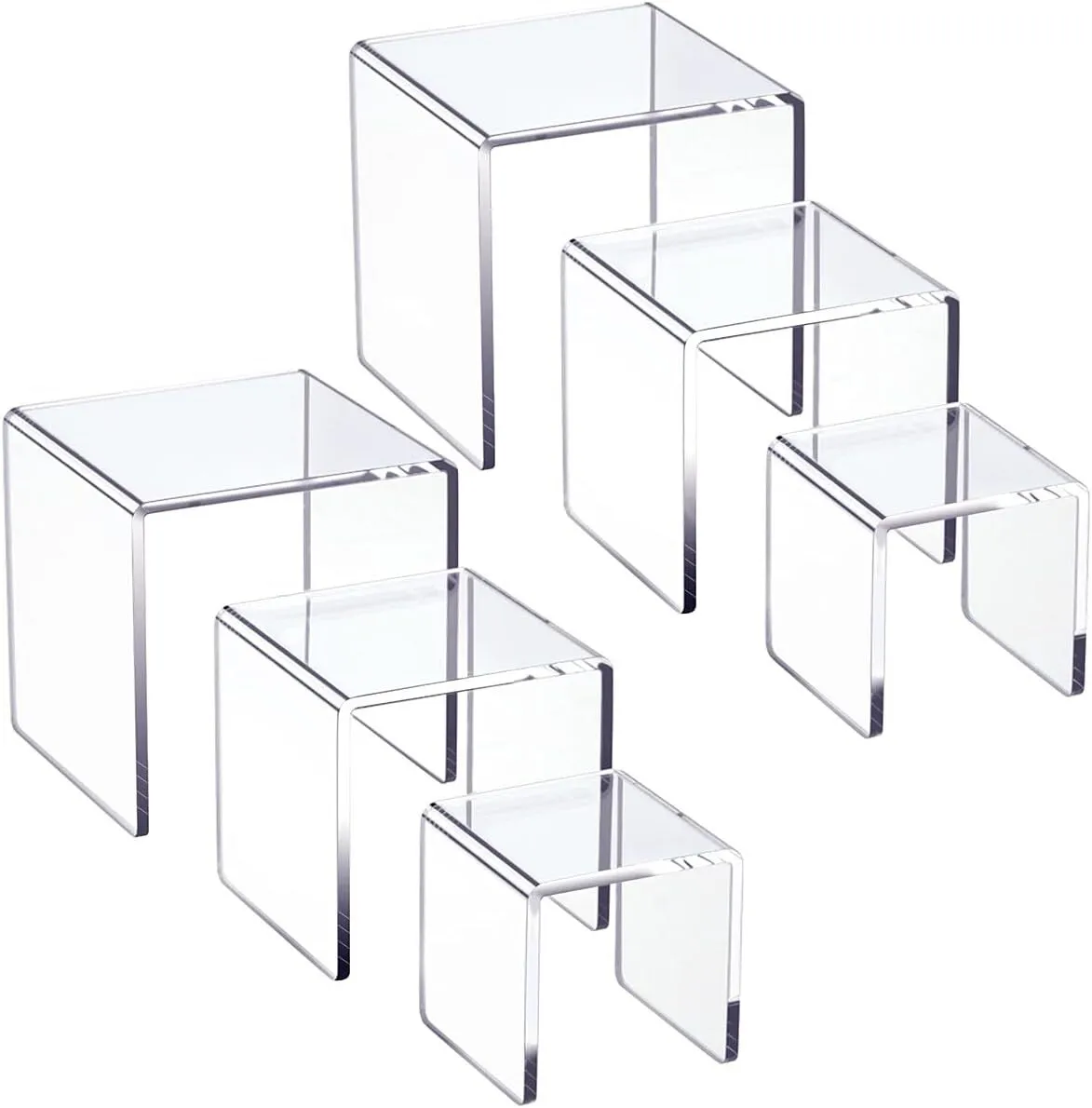 Risers, 6 PCS Acrylic Risers Stands '6x'7x'8
