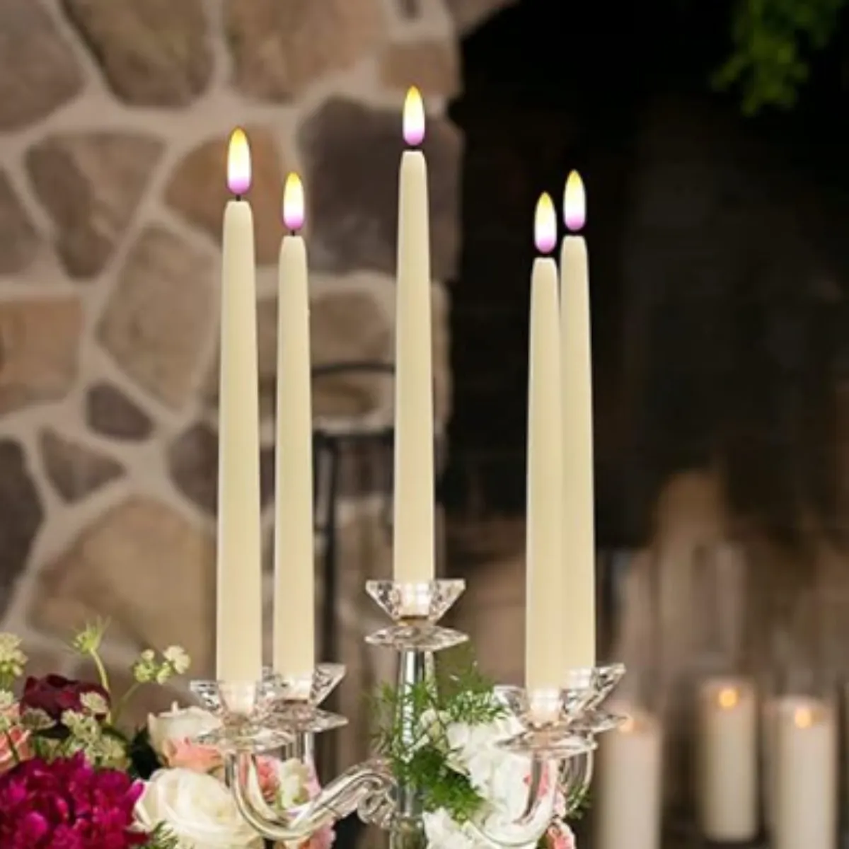 Flameless Battery Operated Taper Candles