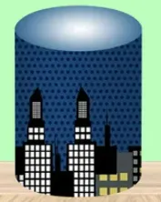 90cm Spiderman Night City Cake Cylinder Cover