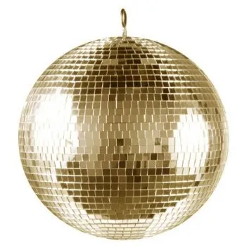 Large Gold Mirror Disco Ball Hire 