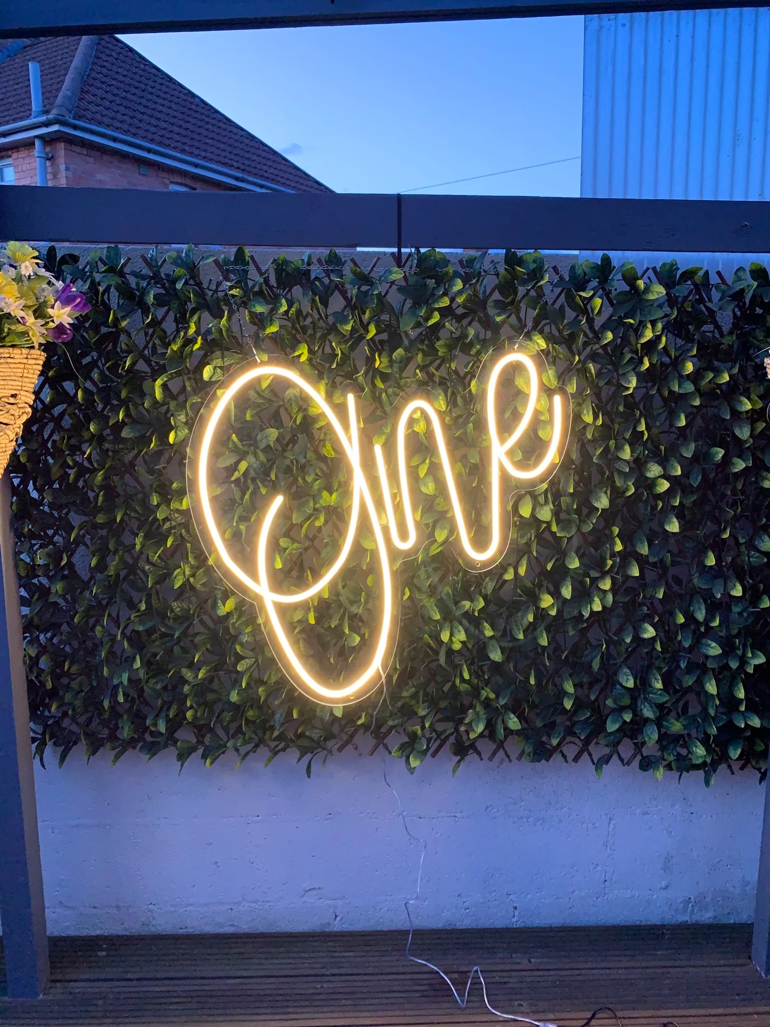 One - Neon  Sign