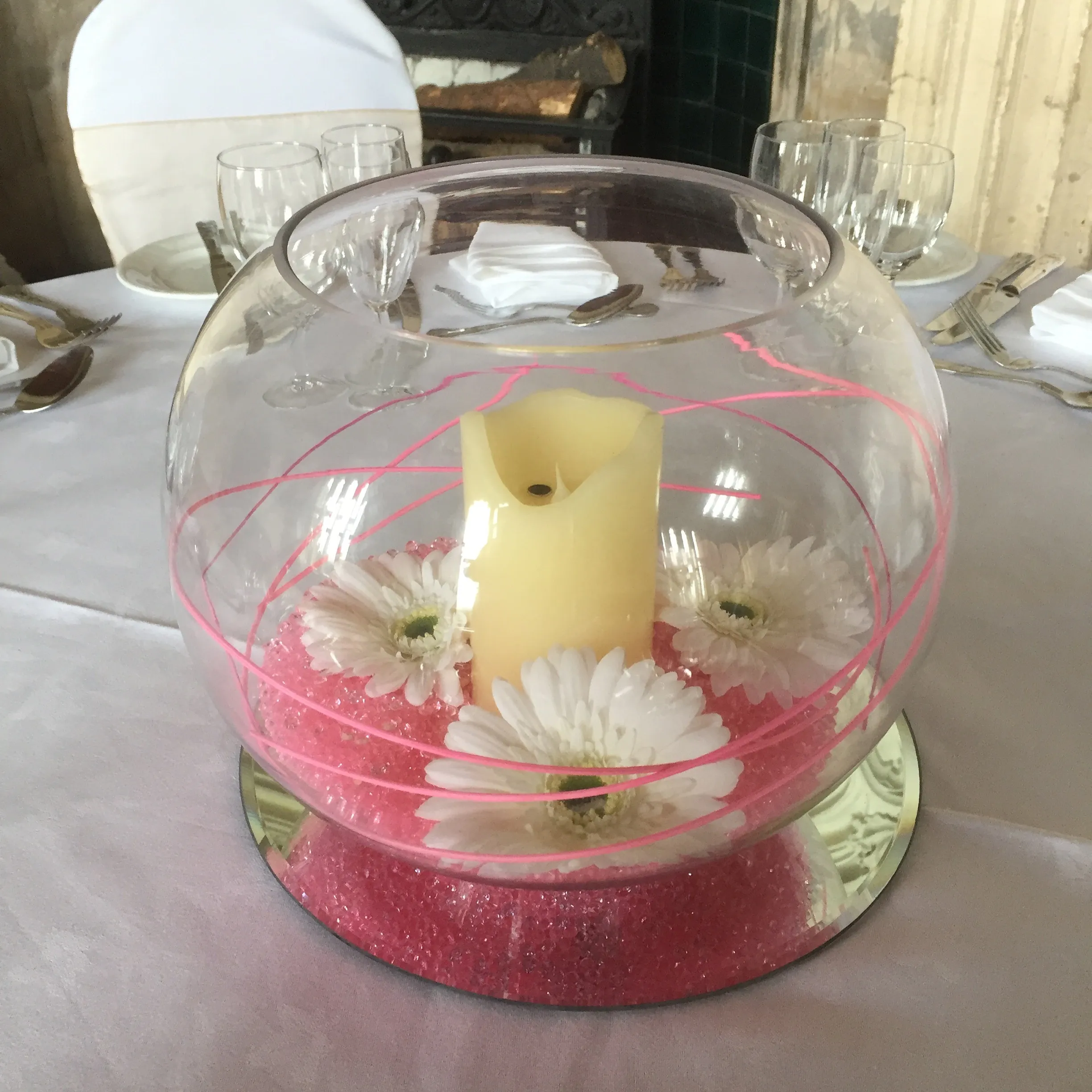 30cm Round Fish Bowl Vase