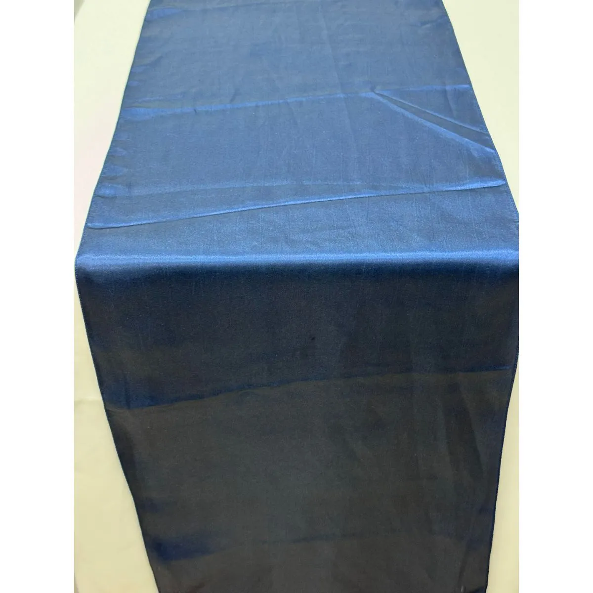 Navy Satin Table Runner Hire