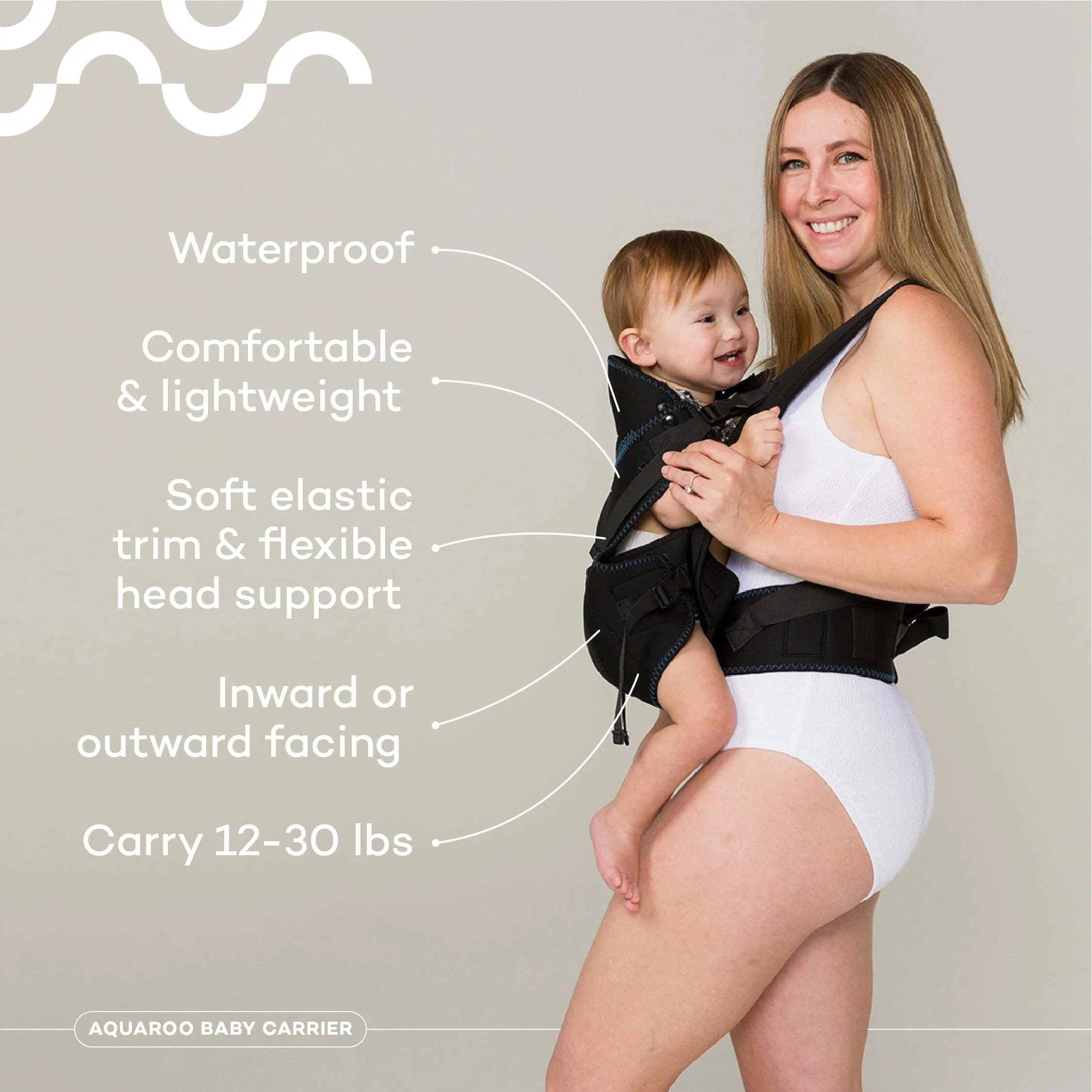Bundlebean Babywearing Cover - Rain cover - Seagulls