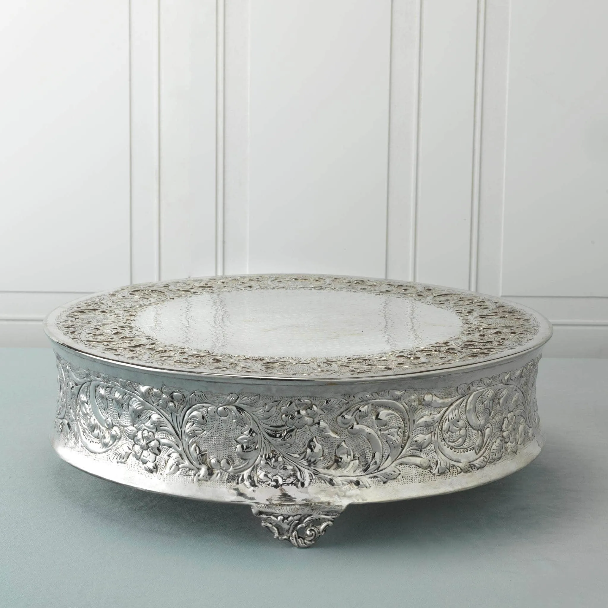 Ornate Silver Cake Stand
