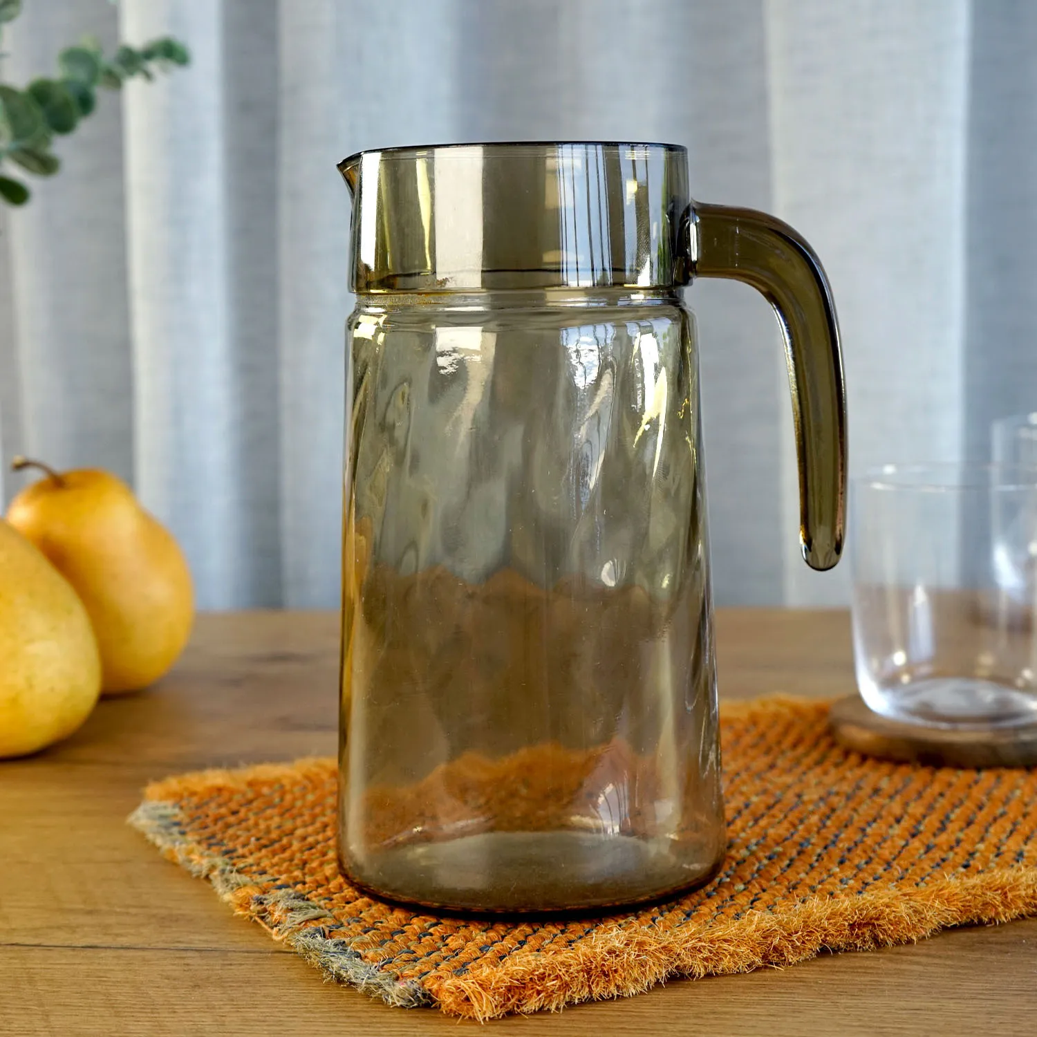 Large Brown Glass Jug