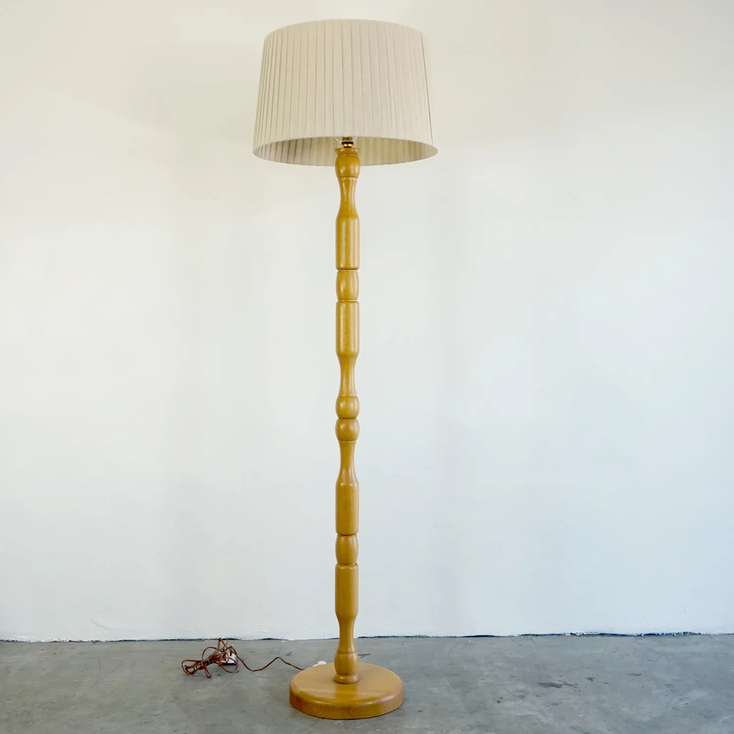 Oak Standing Lamp