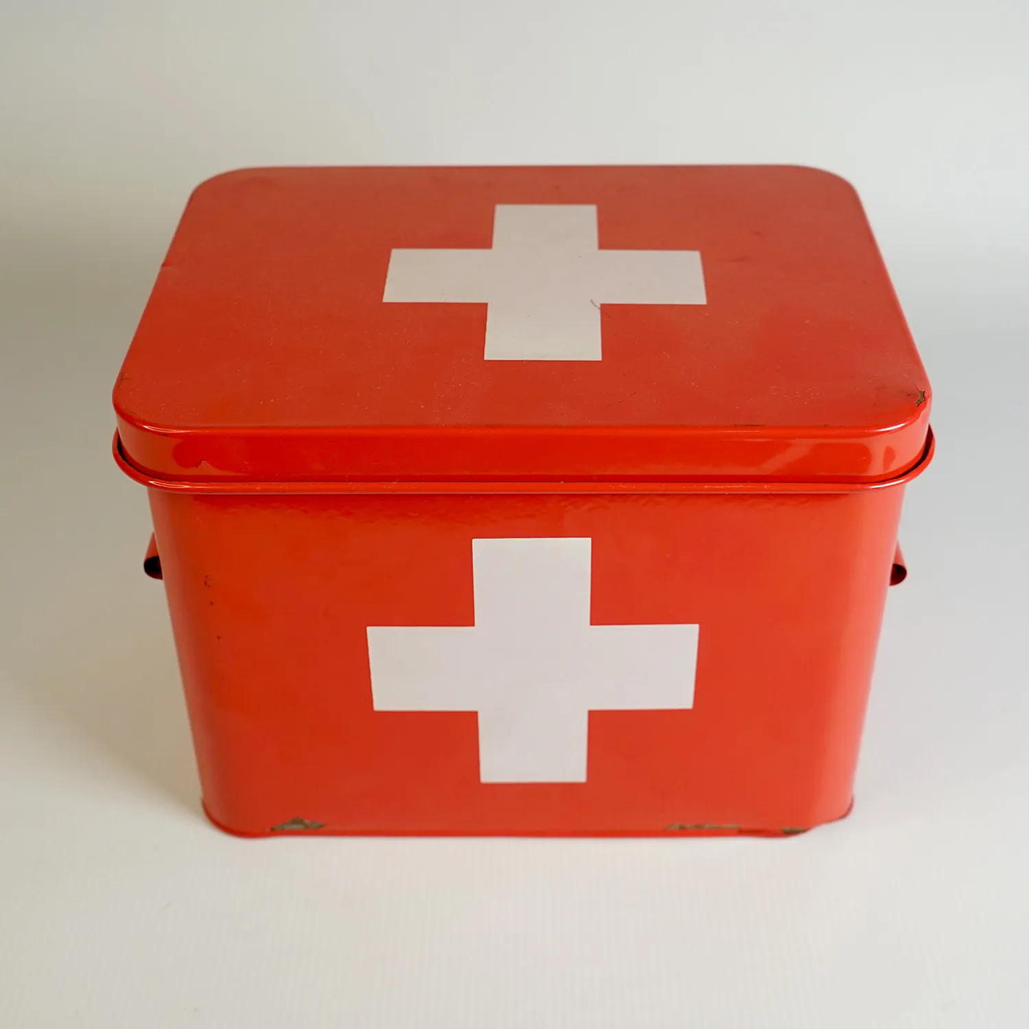 Red Tin Medical Box