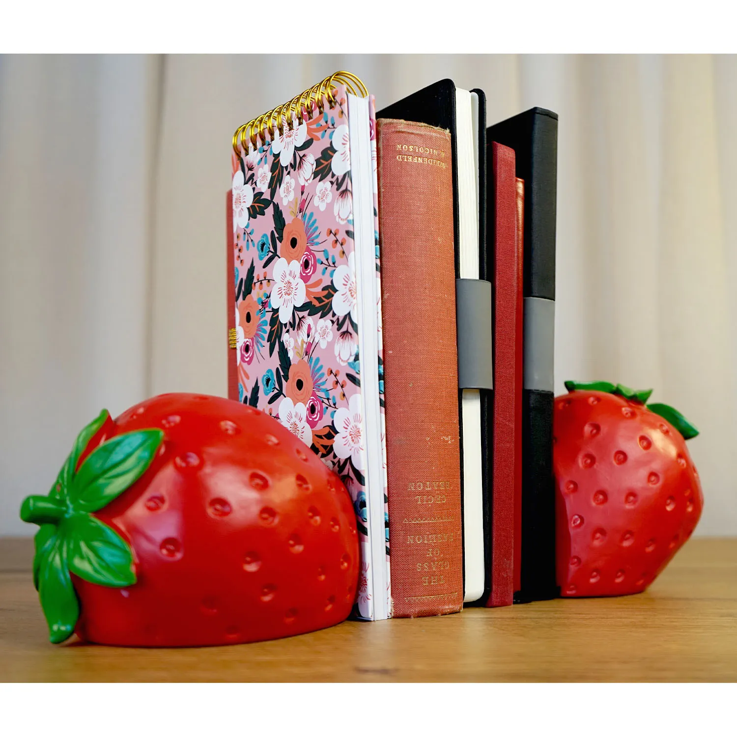 Strawberry Bookends
