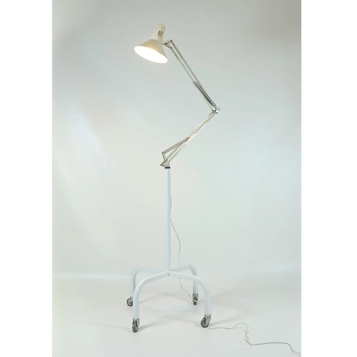 Tall White Office Lamp