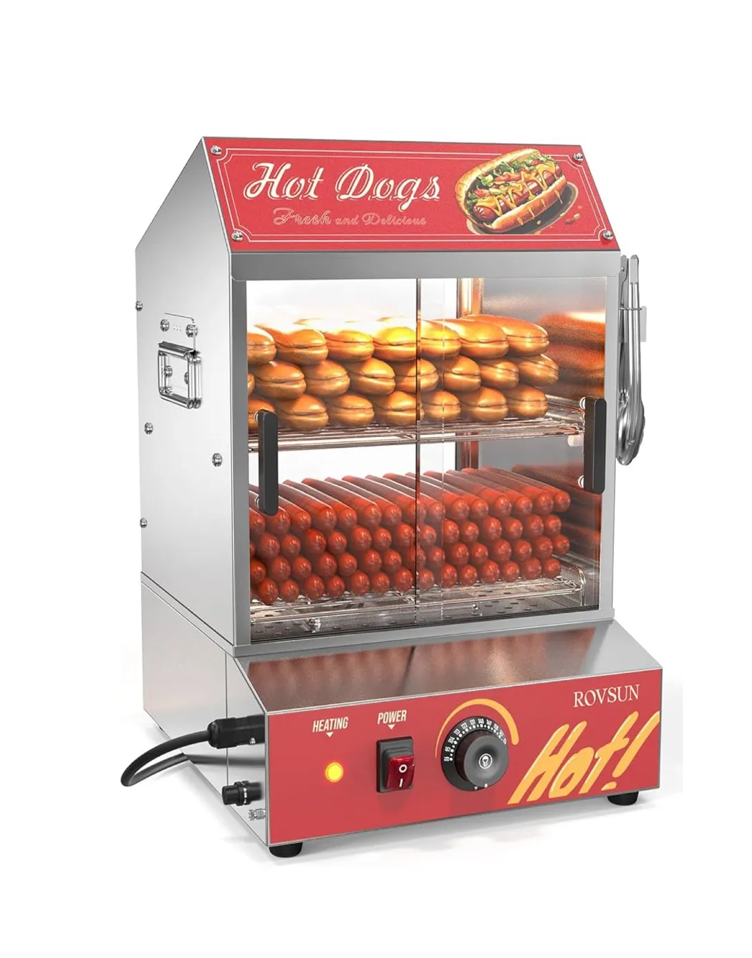 hot dog  bun steamer