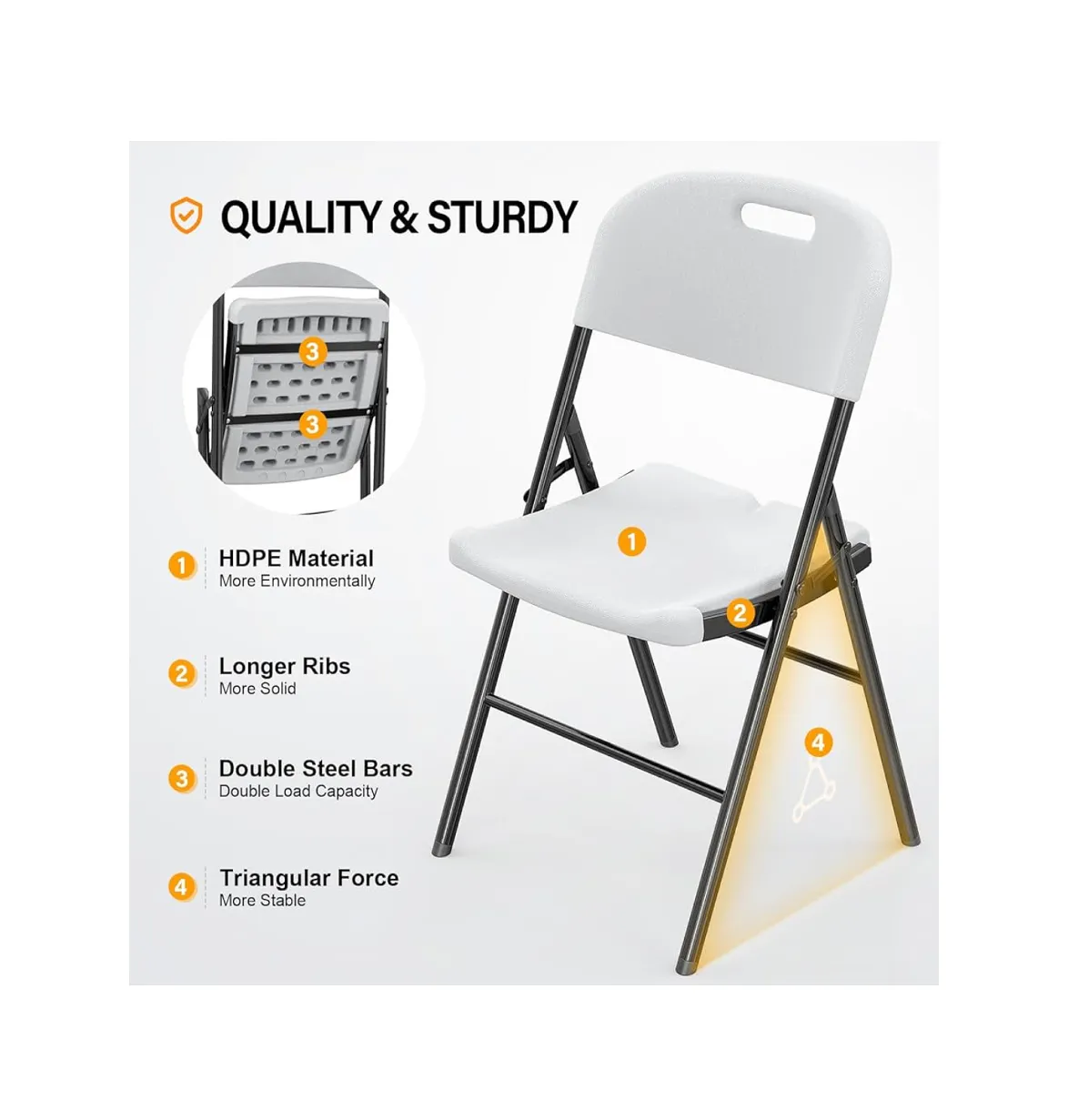 Folding Chairs-white