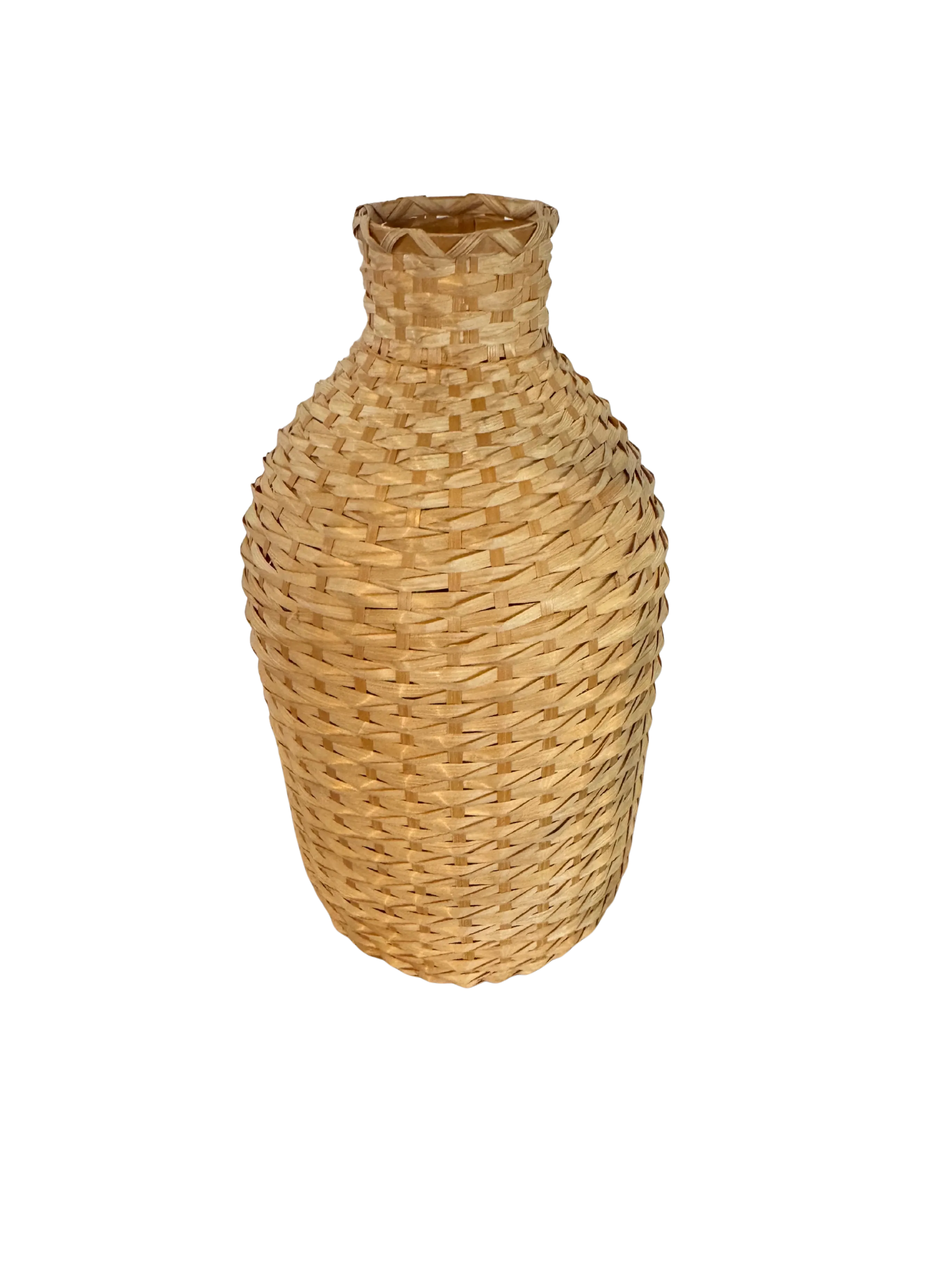 The Liz: Large Woven Wicker Vase