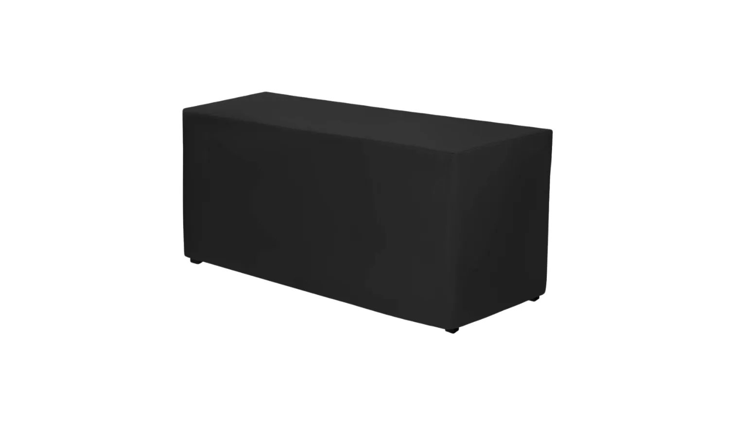 The Tricia: 6' Black Fitted Tablecloth 
