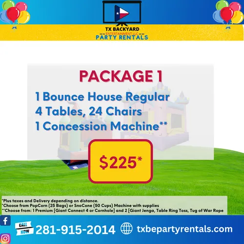 TX Backyard Entertainment Party Rentals Houston, TX