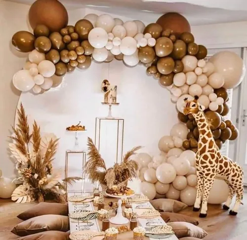 Arche de ballons brun, beige