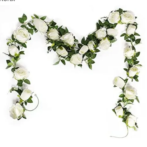 Fleurs- guirlande blanche