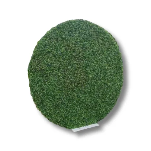 Support décoratif rond de gazon plein 6,6'
