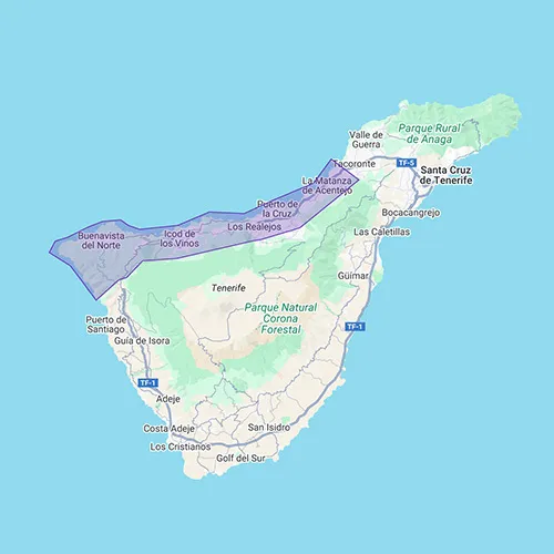 Week delivery - Area 6 (West Puerto de la Cruz)