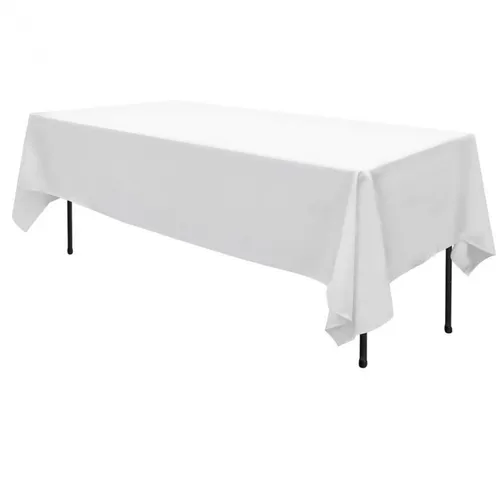White Linen Table Cloth