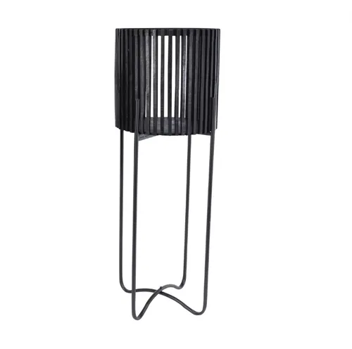 Black on stand s2 planter
