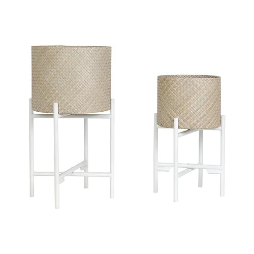 Natural woven set 2 Planter