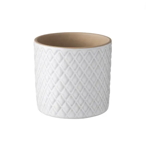Ceramic white diamond pot